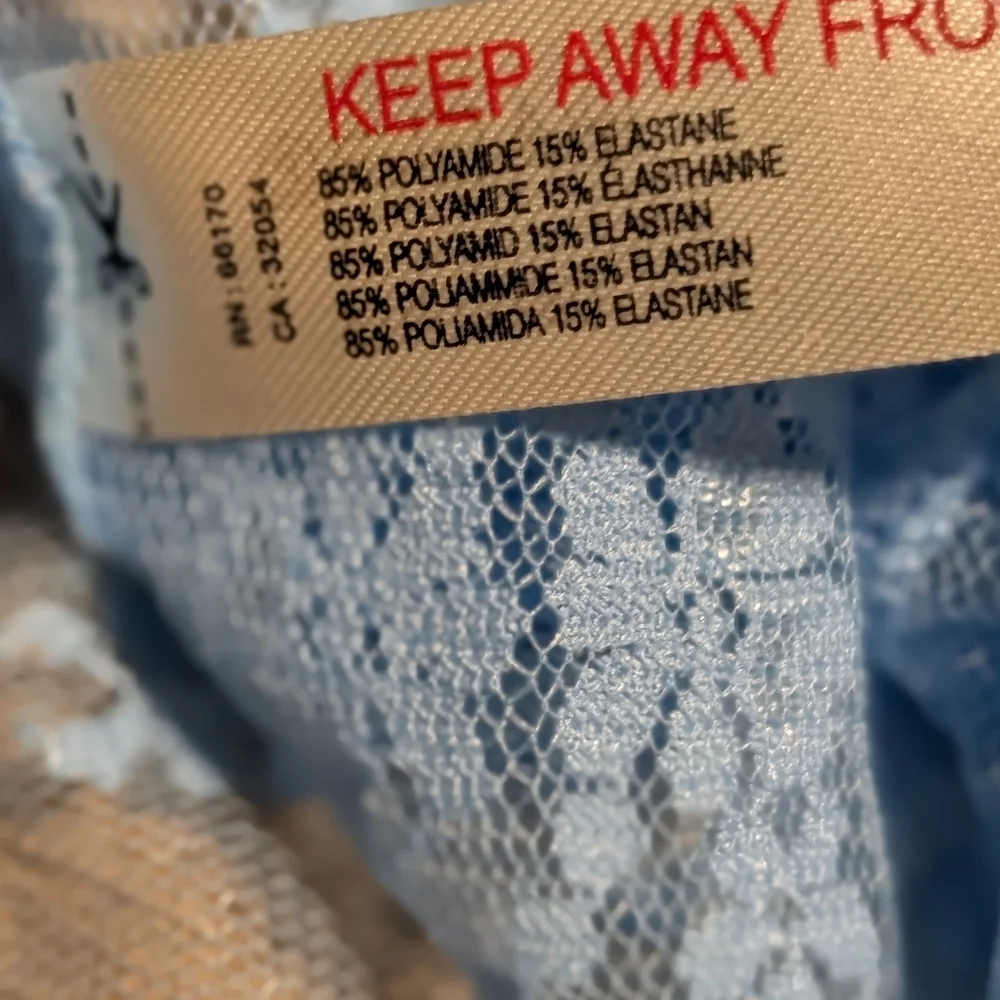 Free People NWOT Luxy Lady Lace Layering Top in Blue Bell sz XS & SML - Picture 9 of 14